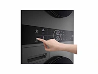 Lg was-droogcombinatie wt1210bbf energielabel a zwart