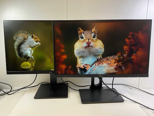 Lg/benq mix model desktops - check description (2x) - afbeelding 1 van  9