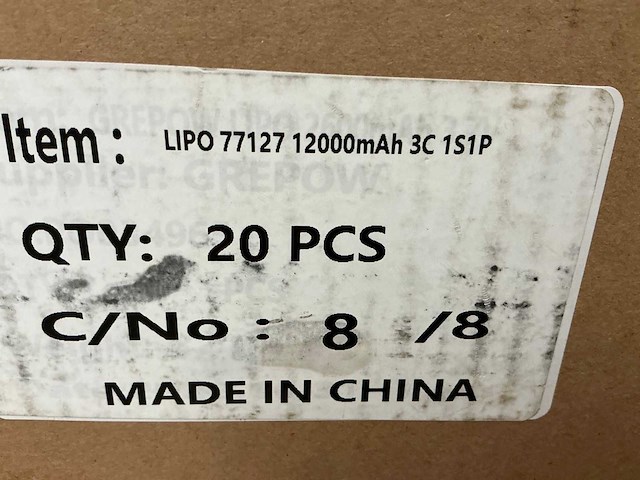 Li-po accu 3,85volt 12000mah - afbeelding 2 van  2