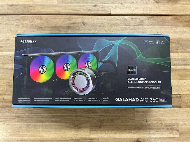 Lian li closed loop all-in-one cpu cooler galahad aio 360 - afbeelding 1 van  2