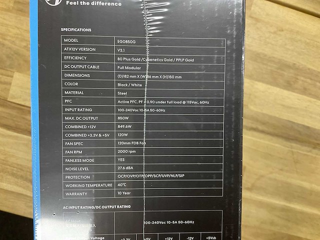 Lian li eg0850g edge gold psu - afbeelding 4 van  4