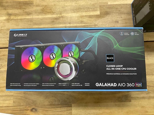 Lian li galahad aio 360 all in one cpu cooler - afbeelding 1 van  5