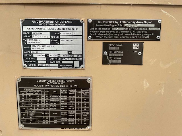 Libby corp mep-802a stroomgenerator - afbeelding 6 van  15
