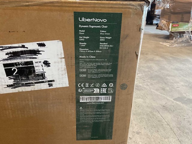 Libernovo - omni moss green - bureaustoel - afbeelding 4 van  7