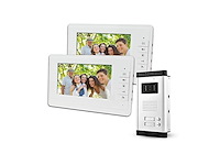 Libo 7 inch bedrade video deurbel twee monitoren, ir camera, nachtzicht
