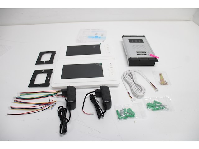 Libo 7 inch bedrade video deurbel twee monitoren, ir camera, nachtzicht - afbeelding 4 van  5