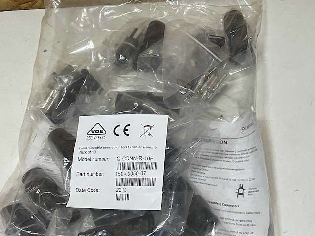 Libra enp-q-conn-r-10f connector female tbv q-kabels vve=10 (50x) - afbeelding 3 van  4