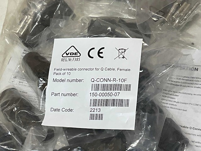 Libra enp-q-conn-r-10f connector female tbv q-kabels vve=10 (50x) - afbeelding 4 van  4