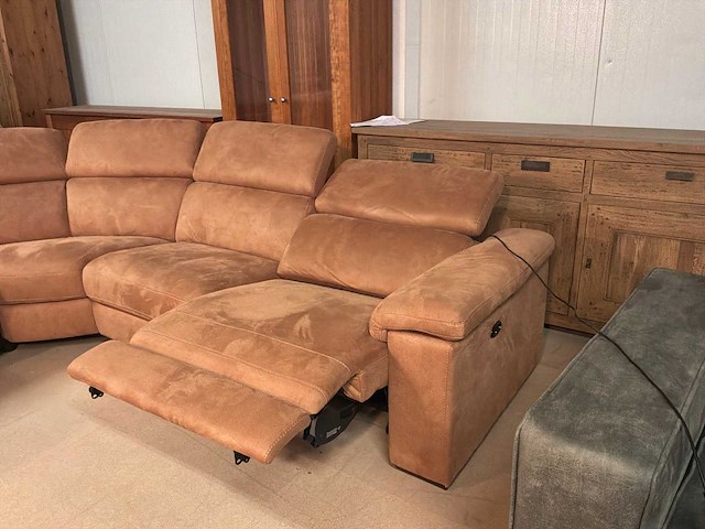 Libre electrisch leren hoekbank - afbeelding 10 van  13