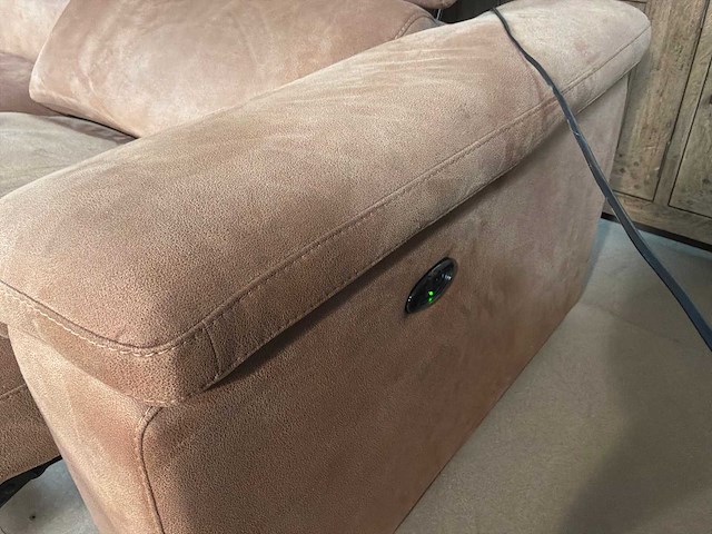 Libre electrisch leren hoekbank - afbeelding 12 van  13