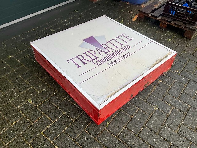 Lichtbak - kunststof / aluminium - reclamebord - afbeelding 2 van  3