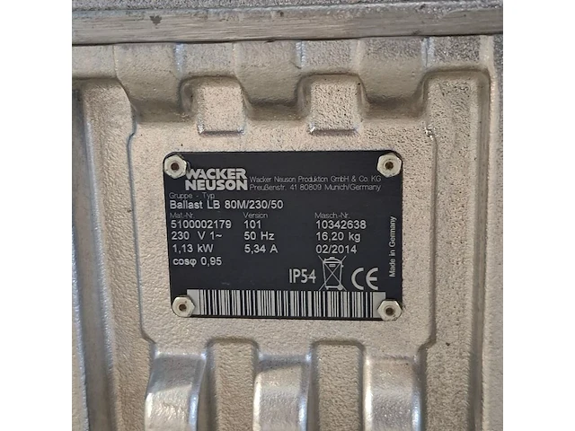 Lichtballon, wacker neuson, ballast lb 80m/230/50, 2014 - afbeelding 9 van  9
