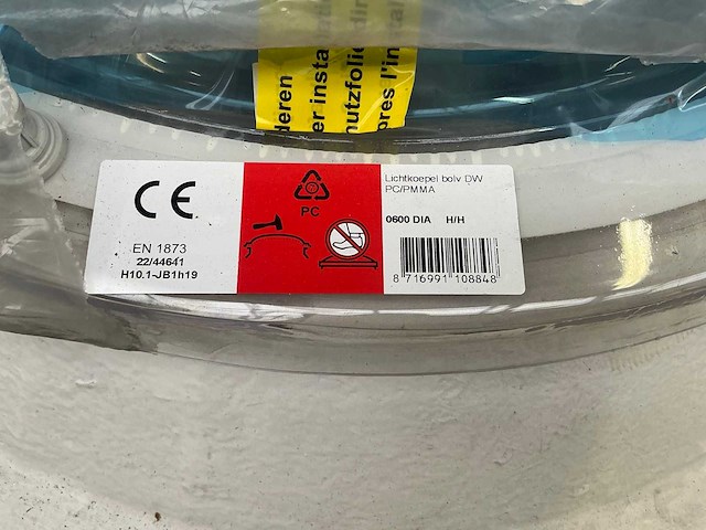 Lichtkoepel rond 60cm bolvormig - afbeelding 4 van  4