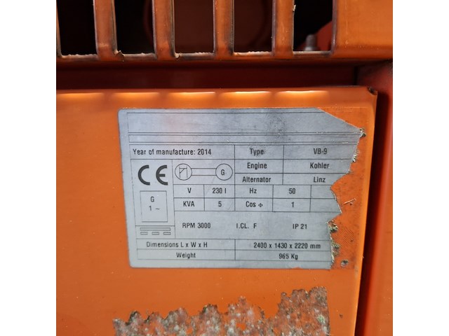 Lichtmast aggregaat, tower light, vb9, oranje, 2014 - afbeelding 9 van  40