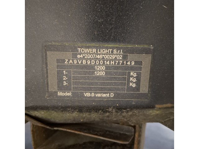 Lichtmast aggregaat, tower light, vb9, oranje, 2014 - afbeelding 22 van  40