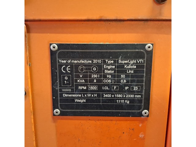 Lichtmast aggregaat tower light, vt1, oranje, 2010 - afbeelding 9 van  38