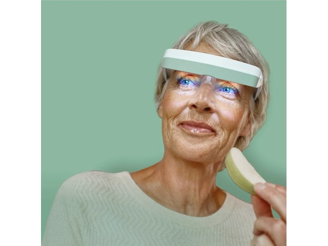 Lichttherapiebril luminette, 3, blauw/wit - afbeelding 2 van  2