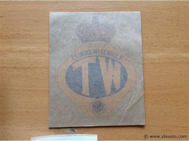 Lidkaart touring wegenhulp 1949. - afbeelding 3 van  4