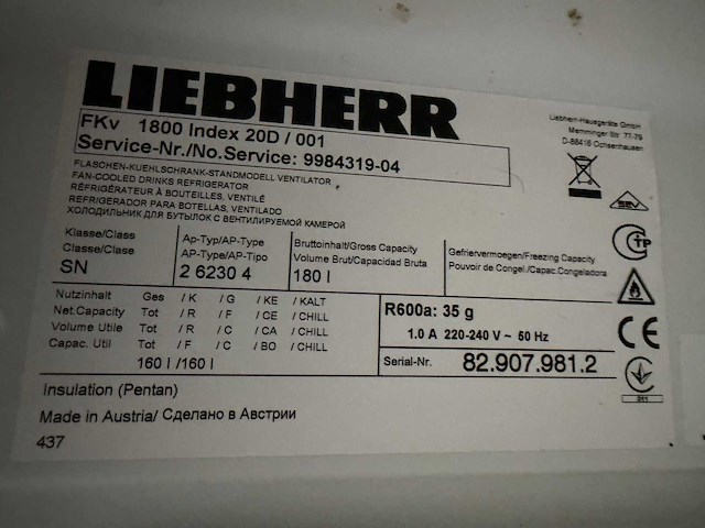 Liebherr - 6230v - koeling - afbeelding 5 van  6
