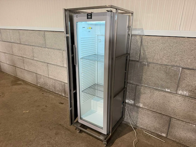 Liebherr - glasdeurkoelkast in mobiel rvs frame - afbeelding 4 van  9