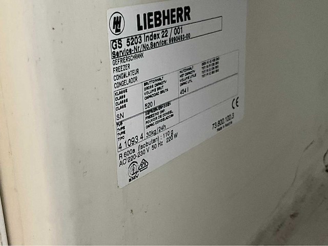 Liebherr - gs5203 - vriezer - afbeelding 5 van  5