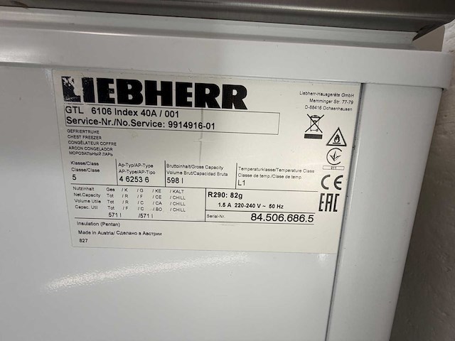 Liebherr - gtl 6106 - vrieskist - afbeelding 4 van  8