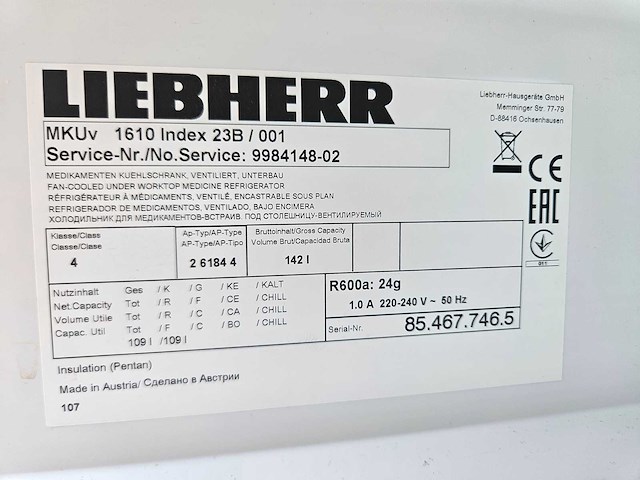 Liebherr - koelkast - afbeelding 2 van  2