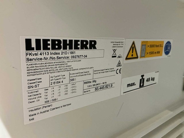 Liebherr - pepsi - koelkast - afbeelding 3 van  4
