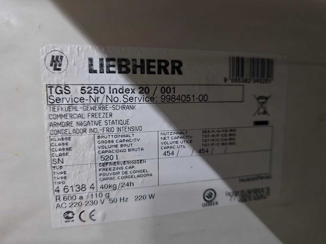 Liebherr - proline tgs 5250 - vriezer - afbeelding 6 van  6