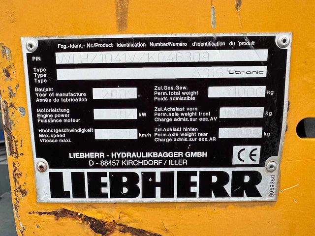Liebherr a 316 litronic i - afbeelding 6 van  14