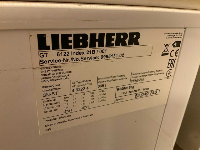 Liebherr gt 6122 vriezer - afbeelding 3 van  5