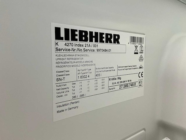 Liebherr k 4270 laboratoriumkoelkast - afbeelding 6 van  6