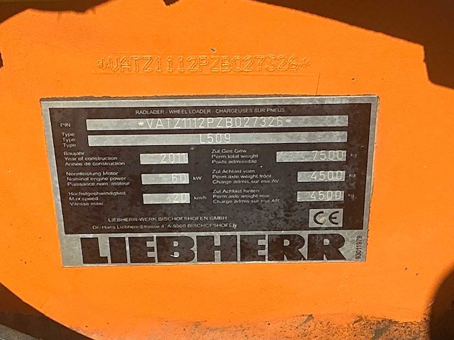 Liebherr l509 shovel - afbeelding 33 van  39