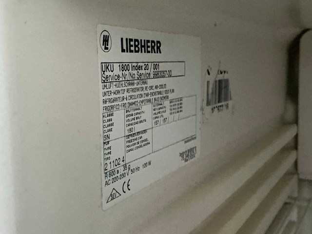 Liebherr uku 1800 koelkast (2x) - afbeelding 3 van  5
