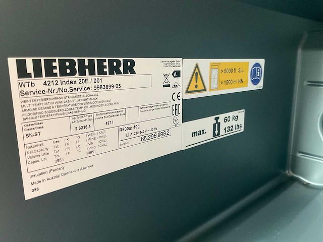 Liebherr vinothek 7084.249-01 wijnklimaatkast - afbeelding 6 van  6
