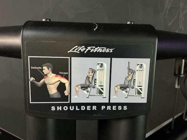 Life fitness shoulder press krachtstation - afbeelding 10 van  10