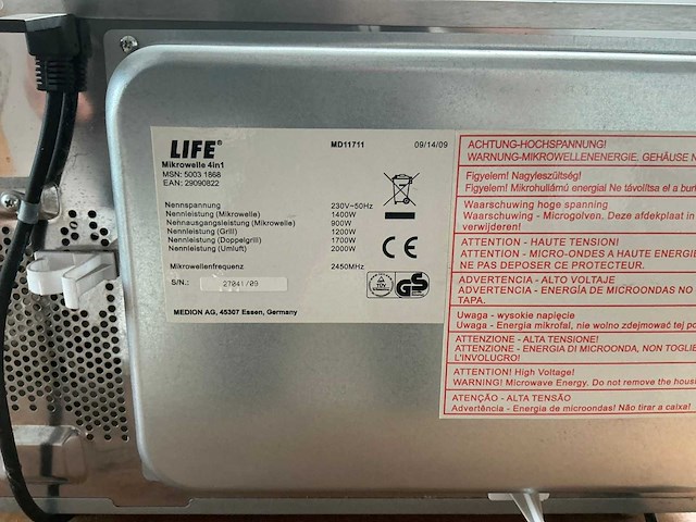 Life md11711 magnetron - afbeelding 4 van  4