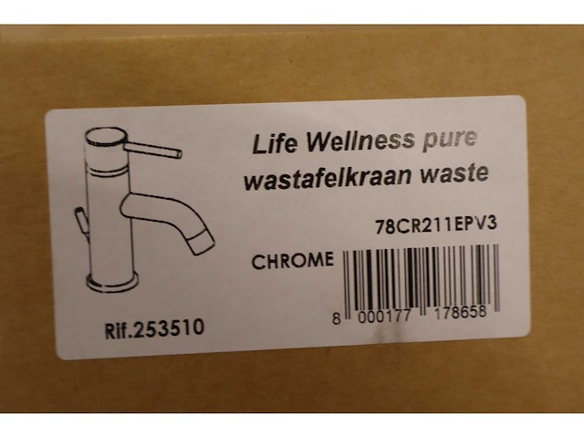 Life wellness - pure (78cr211epv3) - - wastafelmengkraan met waste - afbeelding 8 van  9
