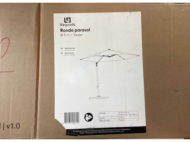 Lifegoods - zweefparasol - afbeelding 2 van  2