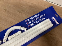 Lifestyle douchegordijnstang, wit (8x) - afbeelding 2 van  5