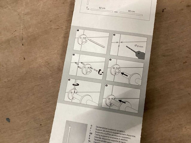 Lifestyle douchegordijnstang, wit (8x) - afbeelding 5 van  5