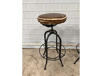 Lifestyle home collection - barkruk met verstelbare zitting en bijzettafel (2x) - afbeelding 3 van  6