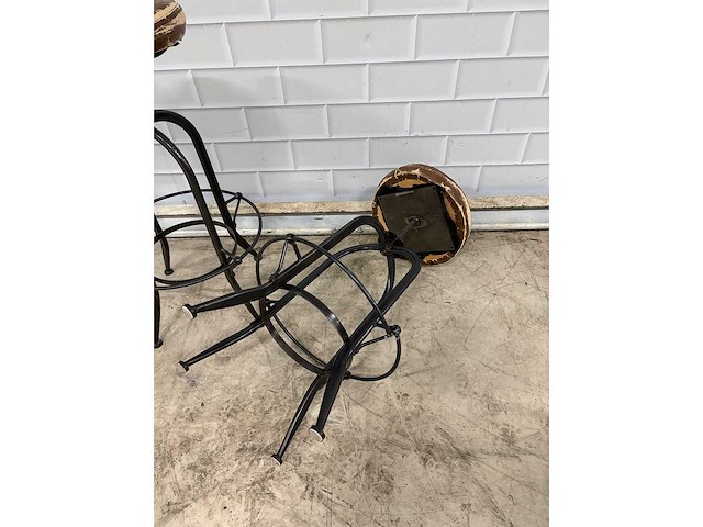 Lifestyle home collection - barkruk met verstelbare zitting en bijzettafel (2x) - afbeelding 4 van  6