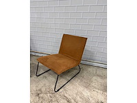 Lifestyle home collection - leaterlook fauteuil met bijzettafel (2x) - afbeelding 3 van  4