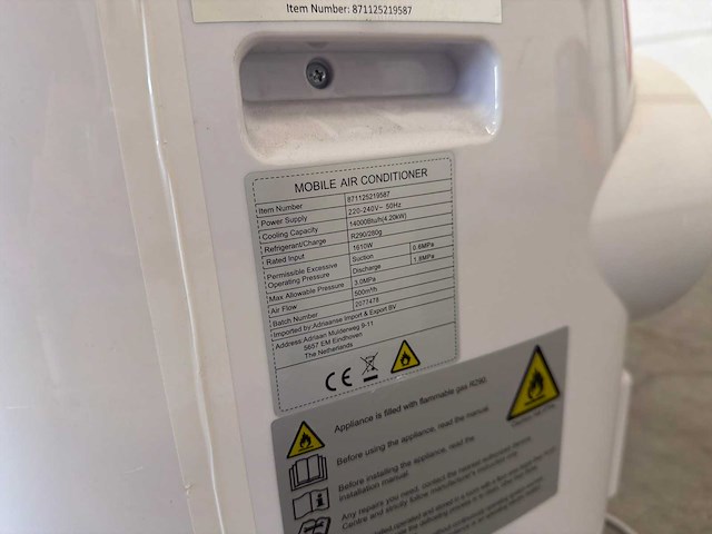 Lifetime air mobiele airco - afbeelding 3 van  3