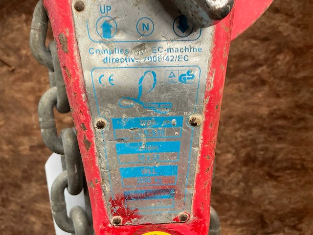 Lifting gear l-lb-s30 kettingtakel - afbeelding 3 van  3