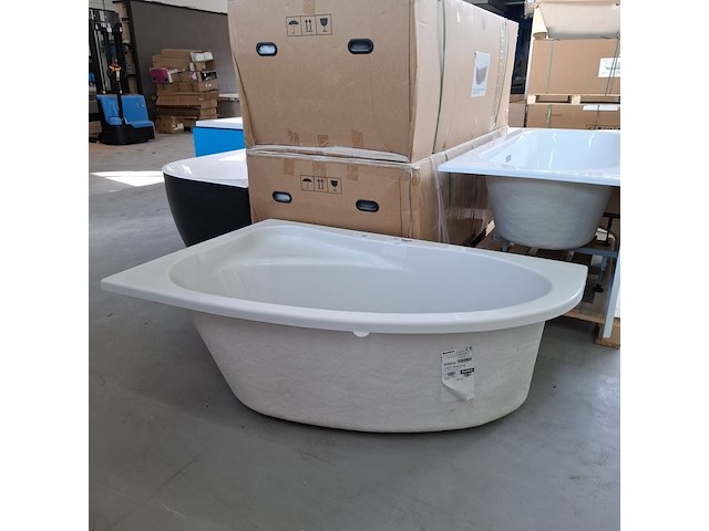 Ligbad riho, lyra, glans wit - afbeelding 1 van  8