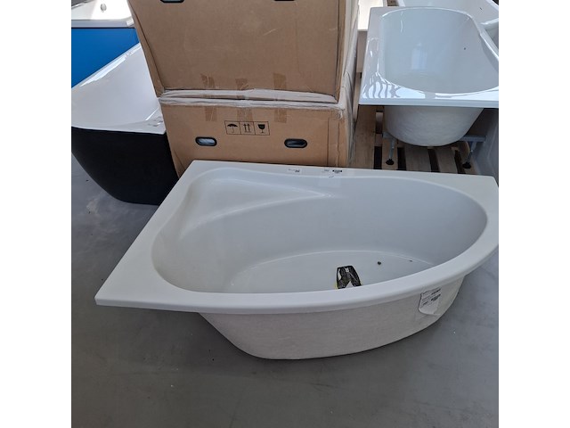 Ligbad riho, lyra, glans wit - afbeelding 3 van  8