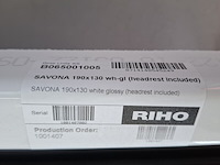 Ligbad riho, savona, glans wit - afbeelding 8 van  8