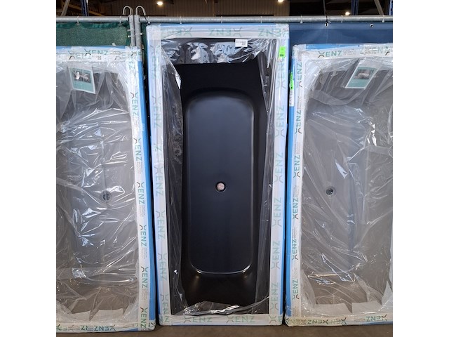 Ligbad, xenz, aruba, mat zwart - afbeelding 1 van  4